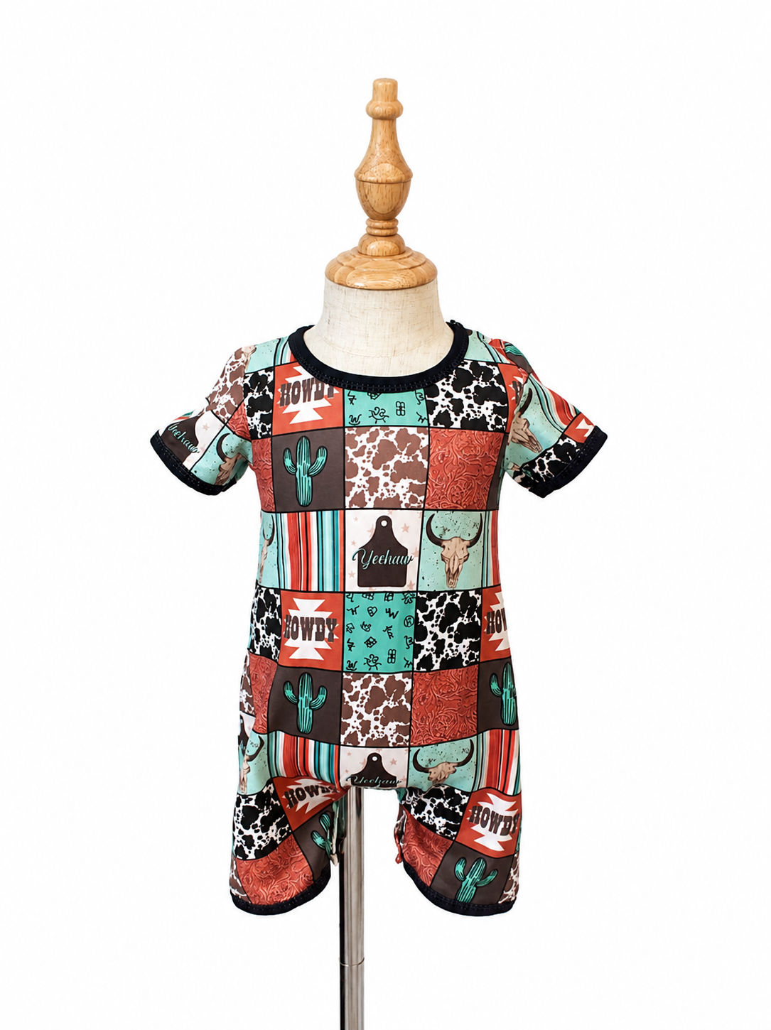 Howdy Patch Boy Romper