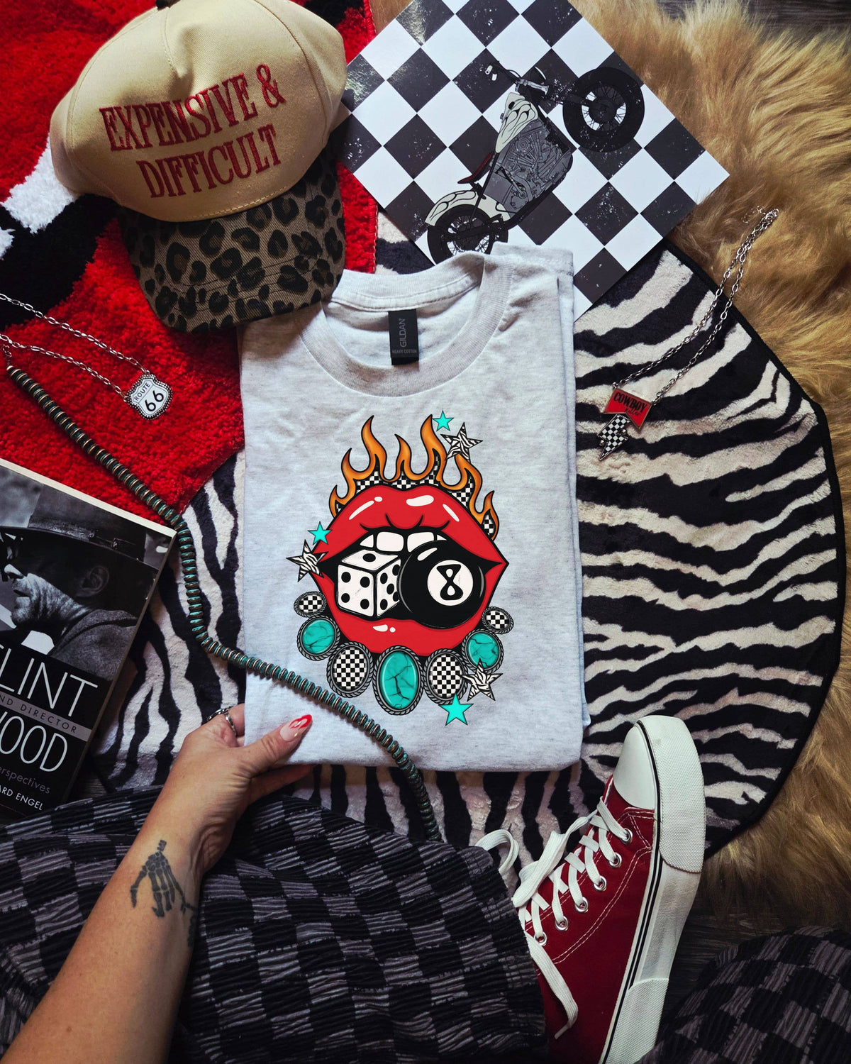 Lucky Smile Tee, Grunge Tee