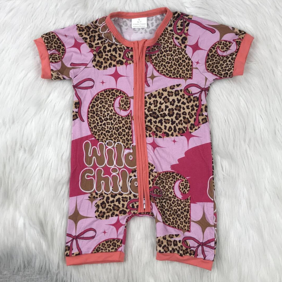 pink wild child bamboo outfit